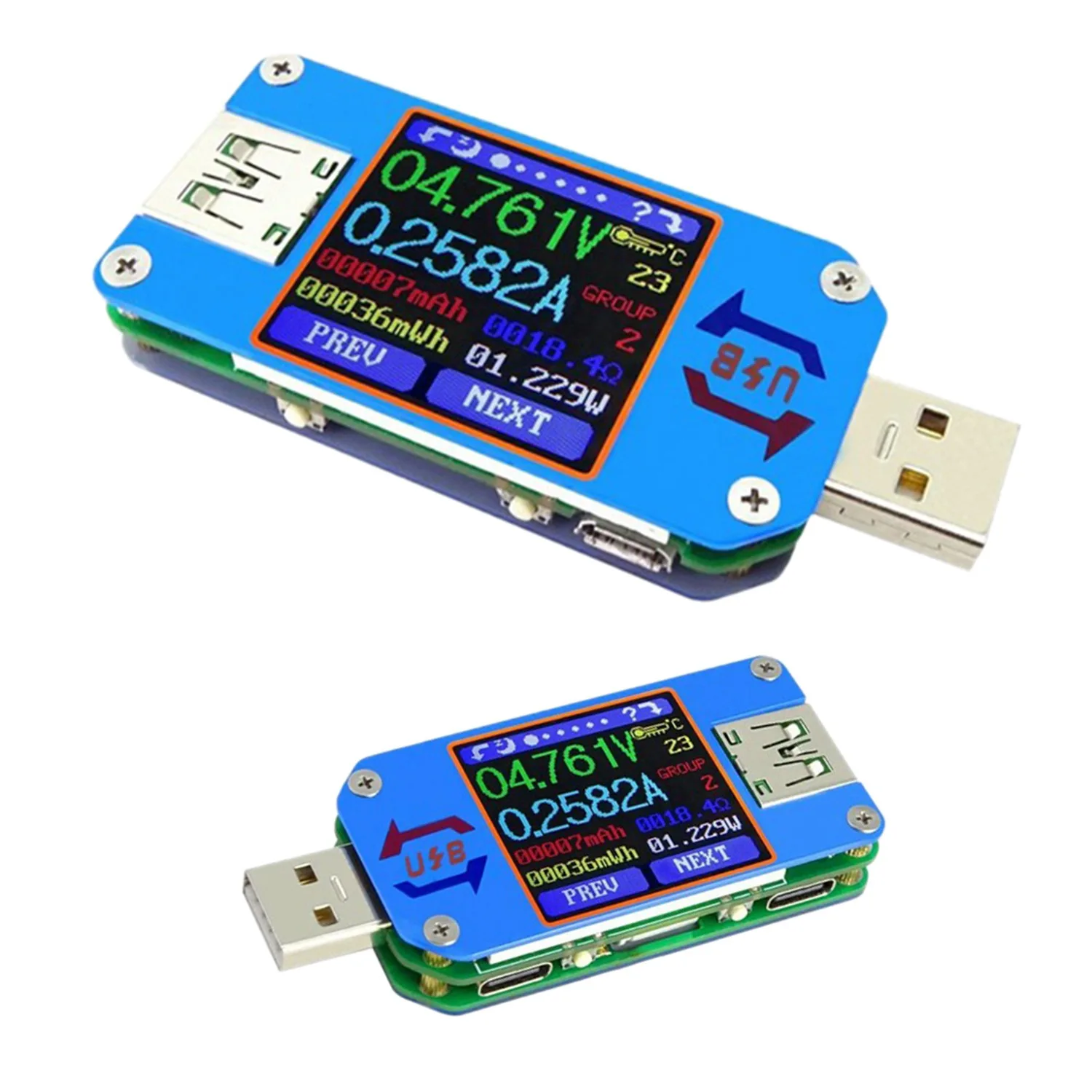 

Вольтметр-амперметр с ЖК-дисплеем типа C Для App Usb