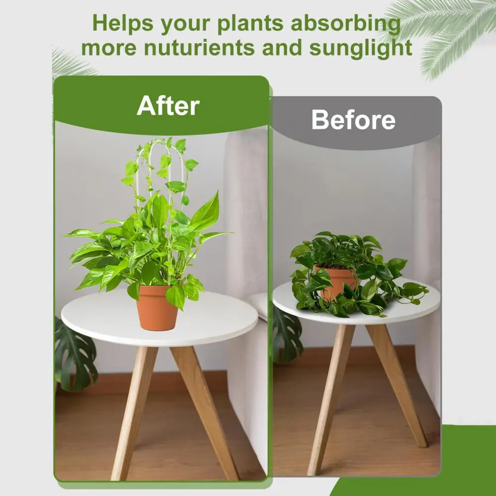 2 Pcs U-Shaped Acrylic Plant Trellis Clear Plant Support Twist Ties Climbing Plants Trellis Houseplants Ivy Monstera