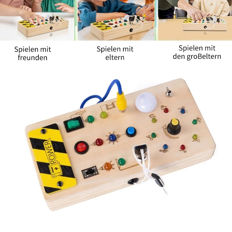 

Electric Busy Boards Teaching Aid Kids Learning Socket Toy Kindergarten Activity