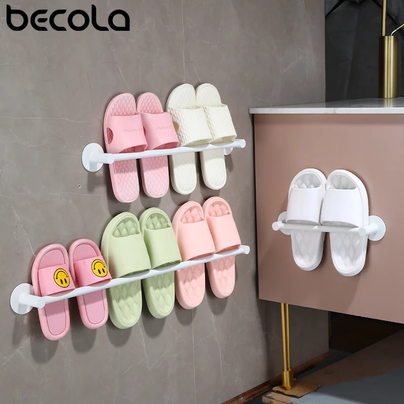 No Drill 30/50cm Kitchen Towel Holder Towel Rack Bathroom Towel Hanger Wall-mounted Towel Bar Aluminum Toilet Shoe Towel Storage