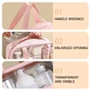 Portable Cosmetic Pouch Women Translucent Makeup Bag Large-Capacity Bath Wash Bags Multifunction Travel Waterproof Storage Case 5