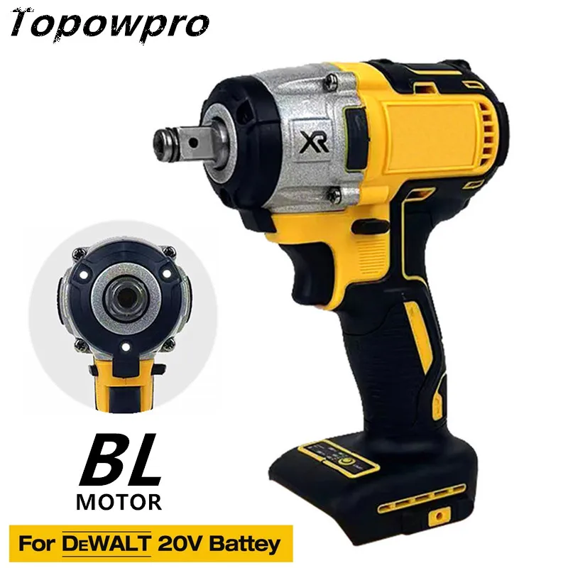 20V Brushless Wrench Suitable For DeWALT Battery Cordless Electric Screwdriver Impact Drill Car Truck Repair Power Tools for dewalt 20v 8 0ah rechargeable battery for dewalt cordless screwdriver drill screw gun wrench impact batteries dcb200 dcd790