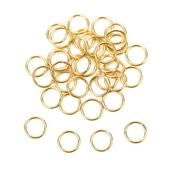100pcs Durable PVD Stainless Steel Open Jump Rings - 3mm (Gold)
