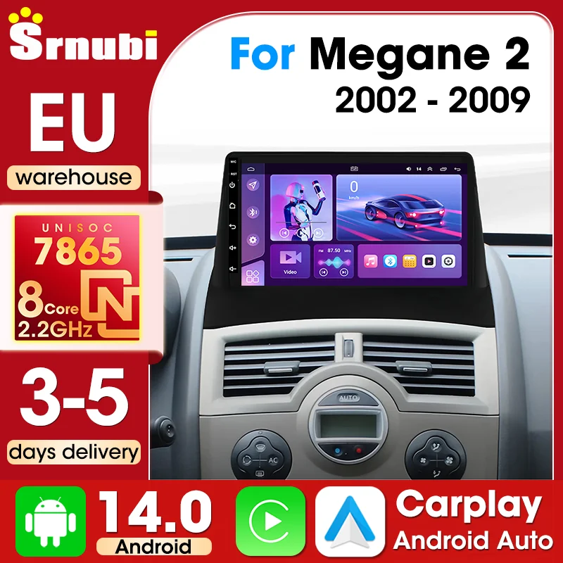 9'' Auto-Display für Renault Megane 2 2002-2009 Carplay Android Autoradio Intelligente Systeme 2026 Neues Modell UIS7865