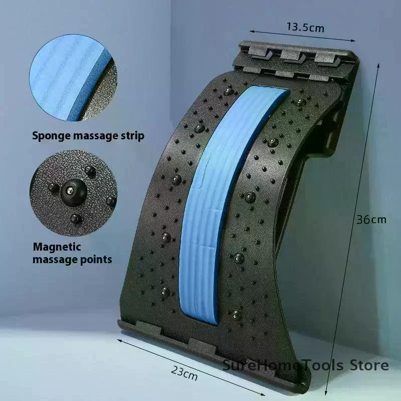 1PC Lumbar Back Soothing Device Stretch Lumbar Spine Relieve Nerve Compression Magnetic Massage Lumbar Vertebrae Back Corrector