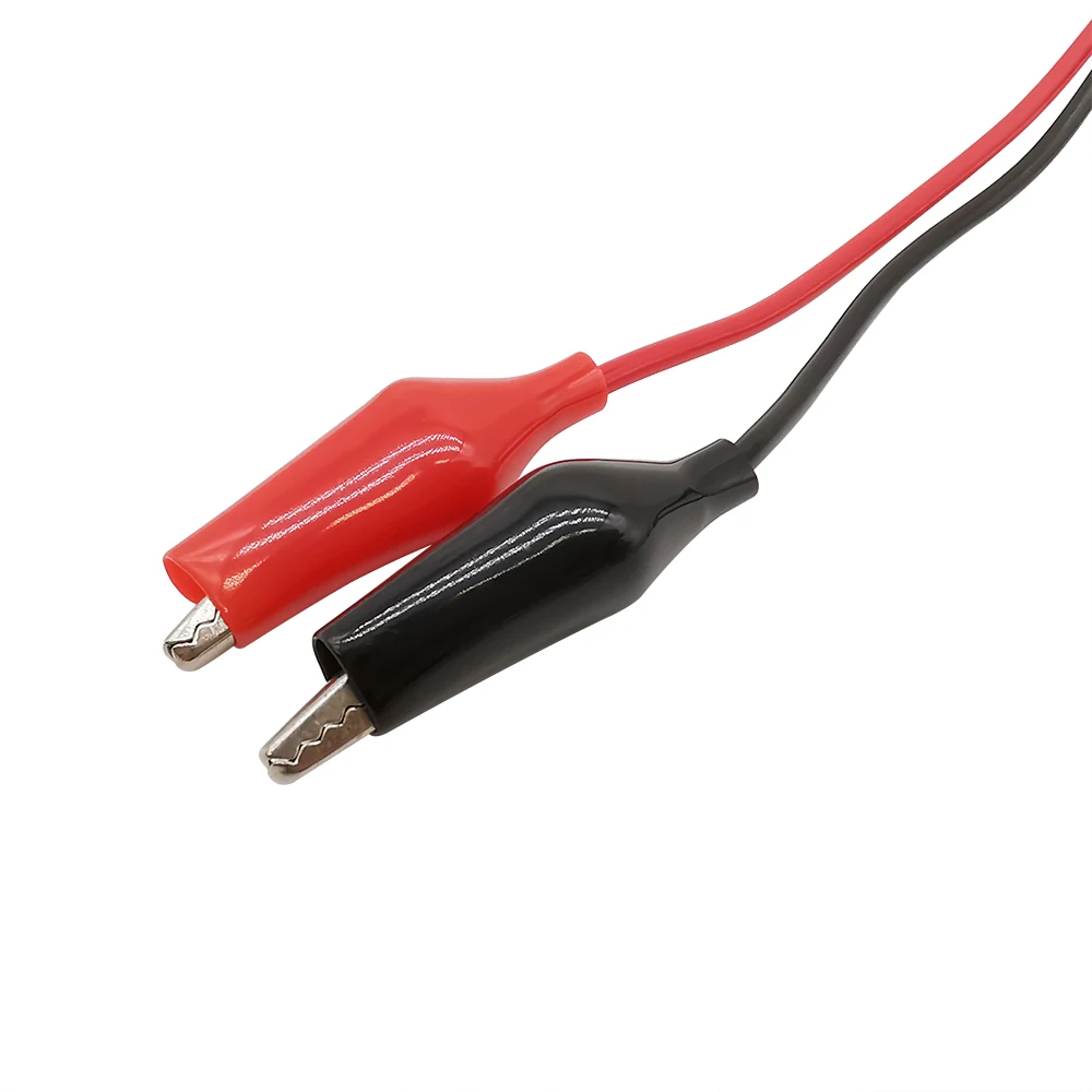 Dual Alligator Clips to Banana Plug Test Cable Lead Tester Probe 35mm Crocodile Clip for Multimeter Measure Tool 1Pcs