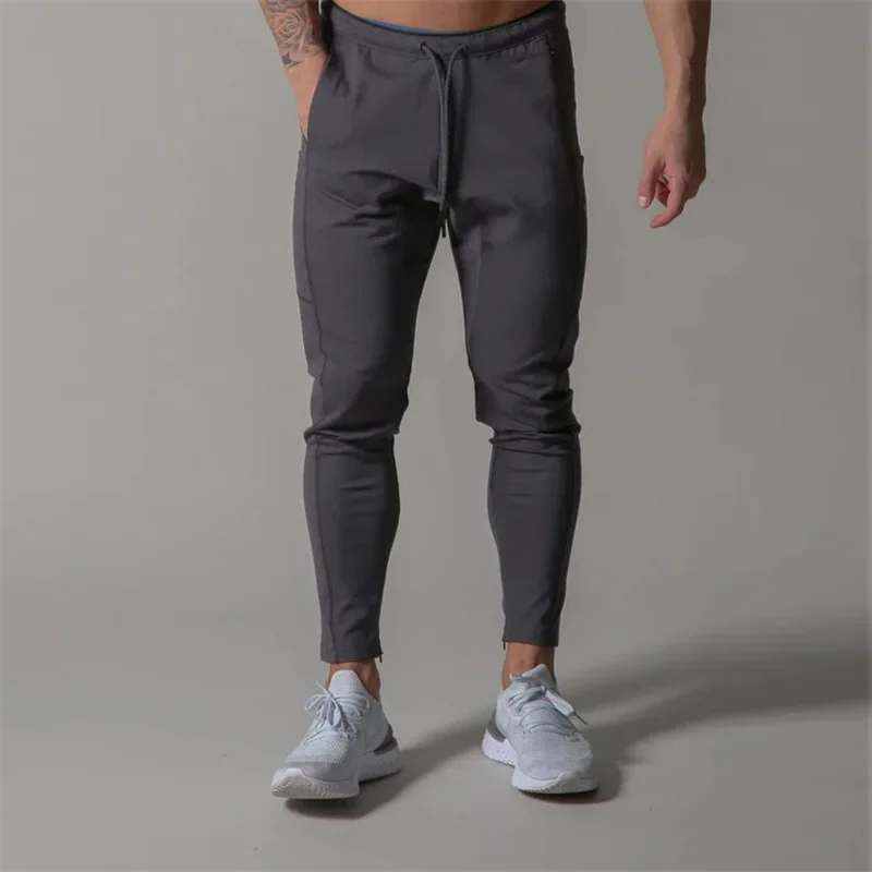 New Hot Sale Of The Season Men's Sporty Cotton Trousers for Running Slim Fit Casual Jogging Pants with Drawstring And Zipper