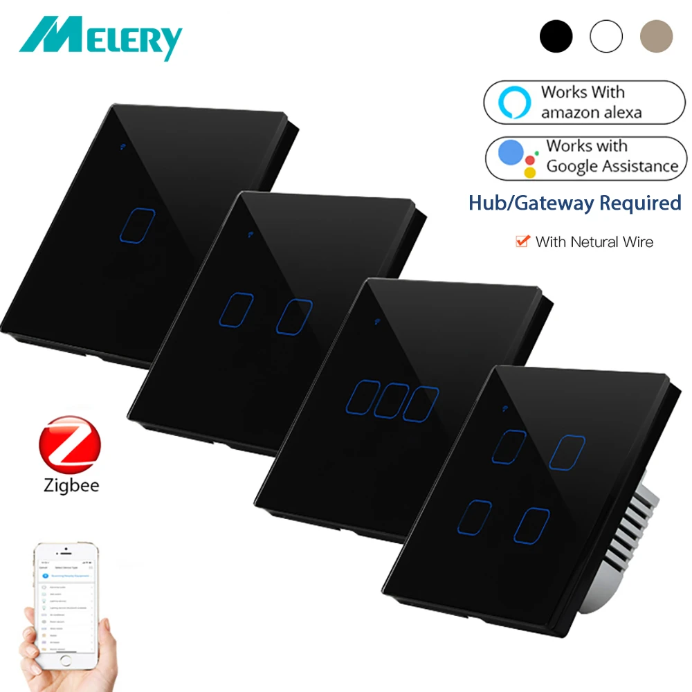 Interruptor de Toque Interruptor Interruptor Interruptor de Luz de Parede Inteligente Google Home Controle Remoto sem Fio ue Reino Unido Tuya Smartlife