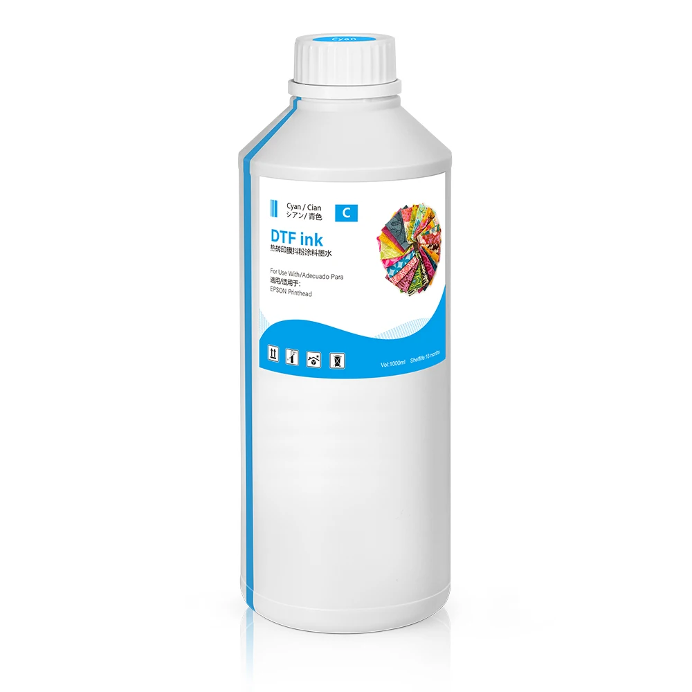 Direct To Transfer Film Ink Inkjet Printer Ink 1000ml DTF Ink for Epson L805 I3200 L1800 DTF Printer Premium Textile Transfer Pigment Ink
