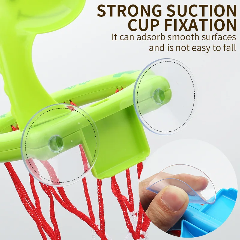 Plastic Baby Basketball Bath Toy with Suction Cup for Kids
