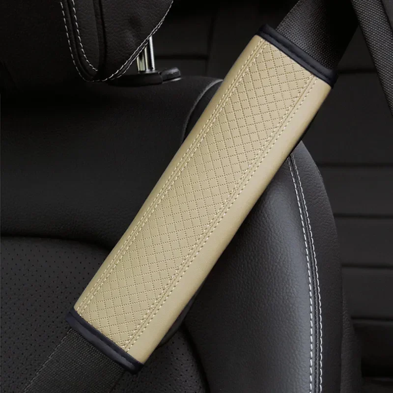 Accessori per auto, protezione per le spalle della cintura di sicurezza, copertura protettiva per cintura di sicurezza in pelle PU, forniture per auto comode e traspiranti - Image 4