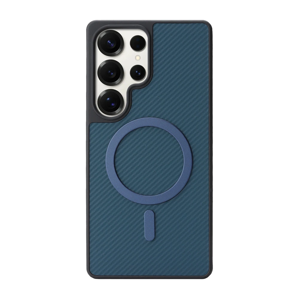 Luxury Ultra-Thin Carbon Fiber Leather Magnetic Case Cover