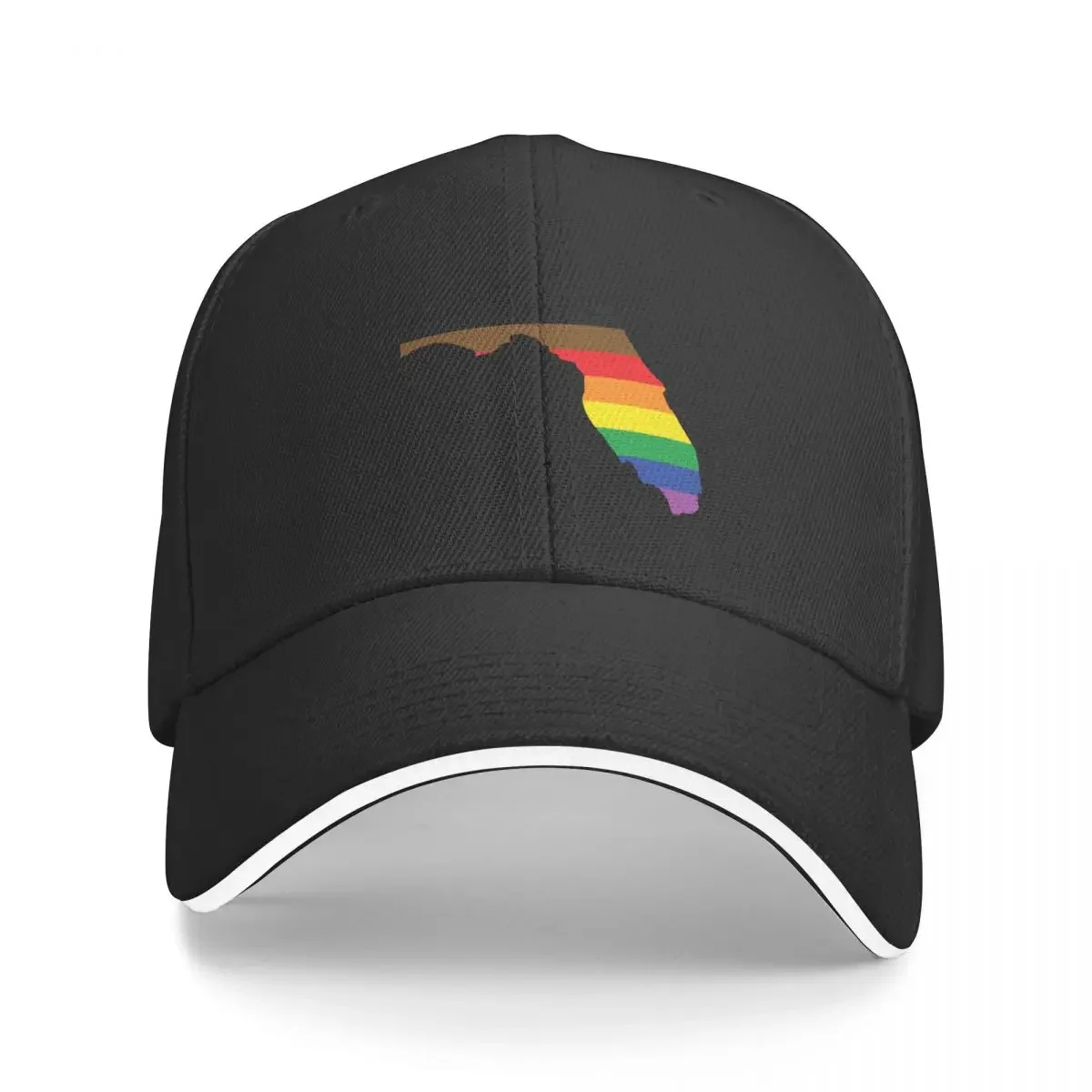 

Florida Pride (Inclusive Rainbow Florida) Baseball Cap Wild Ball Hat Hat Luxury Brand Luxury Brand cute Mens Women's