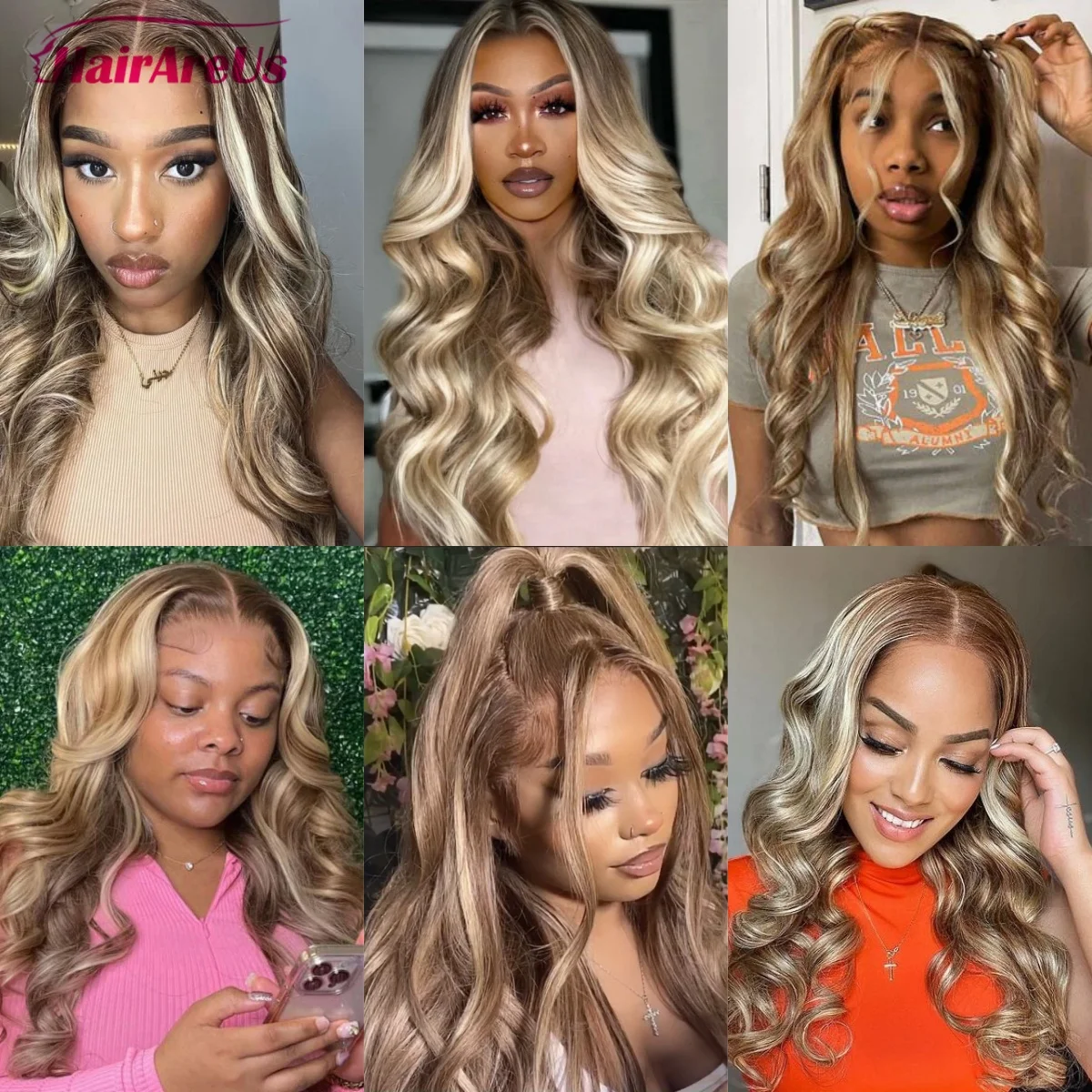4/613 Highlight Wig Human Hair Body Wave 613 Blonde Brown Colored 13x4 HD Lace Frontal Wig Glueless Wigs Raw Human Hair Woman 5