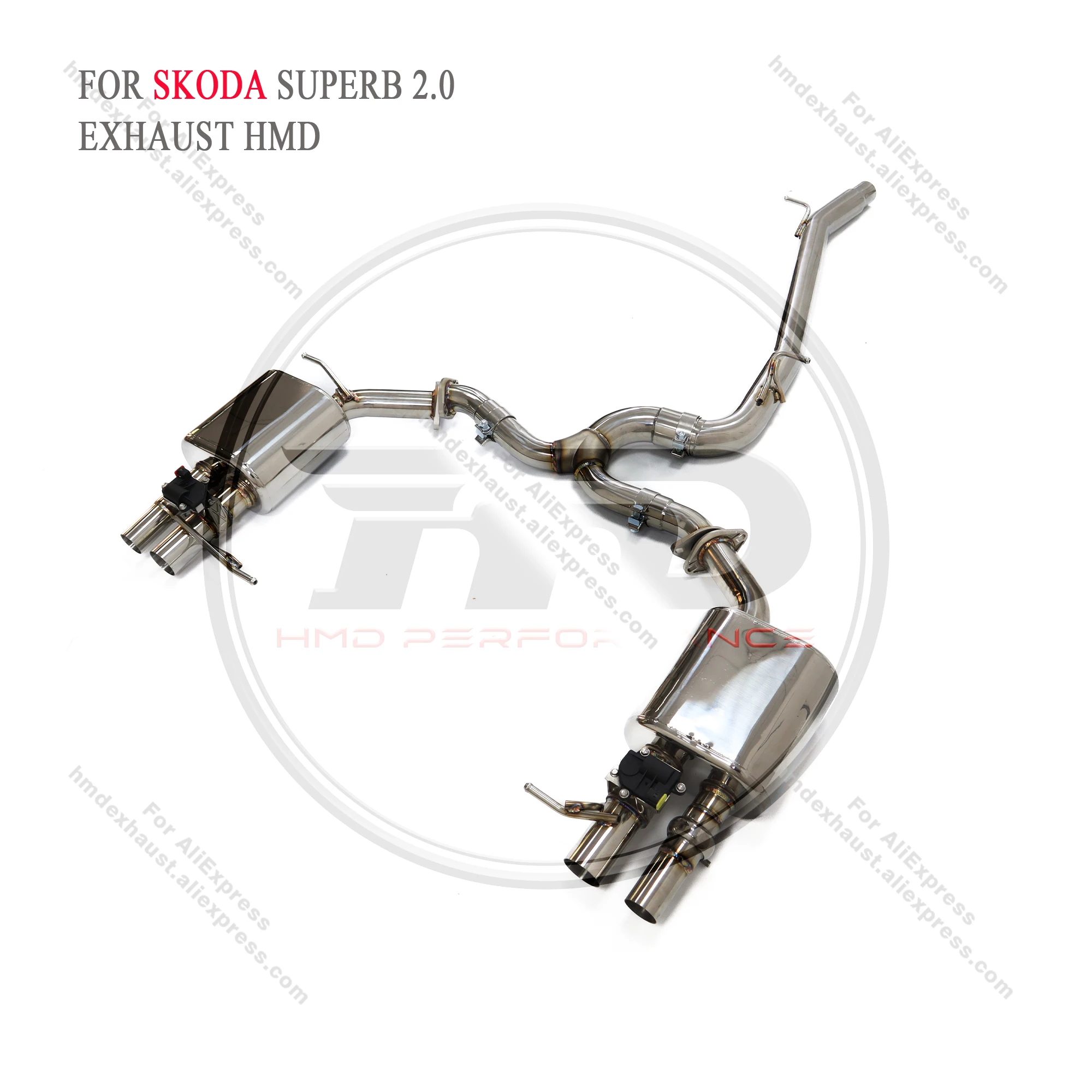 

HMD Exhaust System High Flow Performance Catback for Skoda Superb 2.0T Car Accessories with Valve