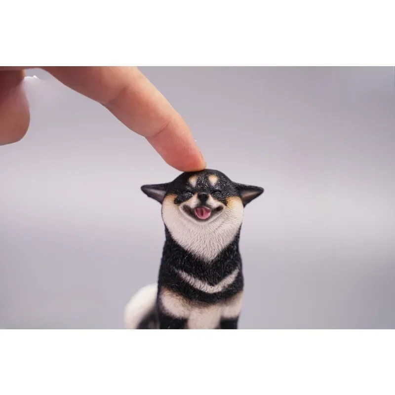 JXK 1/6 Scale Smile Eyes Airplane Ear Dog Sitting Posture Shiba