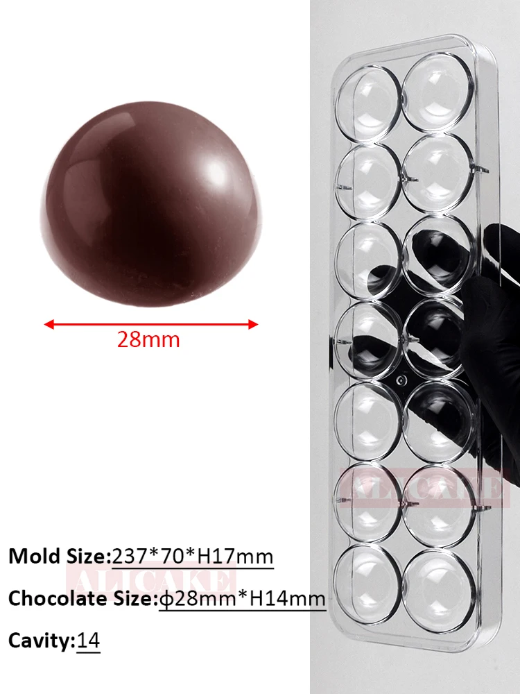 Polycarbonate Chocolate Bar Molds for Confectionery and Baking