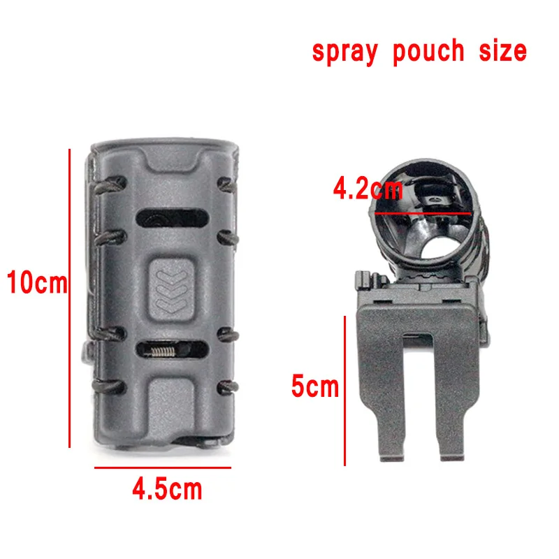 Spraybeutelhalter Taschenlampenhalter Schlagstockholster Molle Gürtelclip 360-Grad-Drehung Selbstverteidigungswerkzeughalter – Detail 3