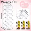 Acrylic Lipstick Holder Organizer 10/16 Slots Clear Lip Gloss Fish Shape Tower Case Display Stand Storage Box Makeup Cosmetic 4