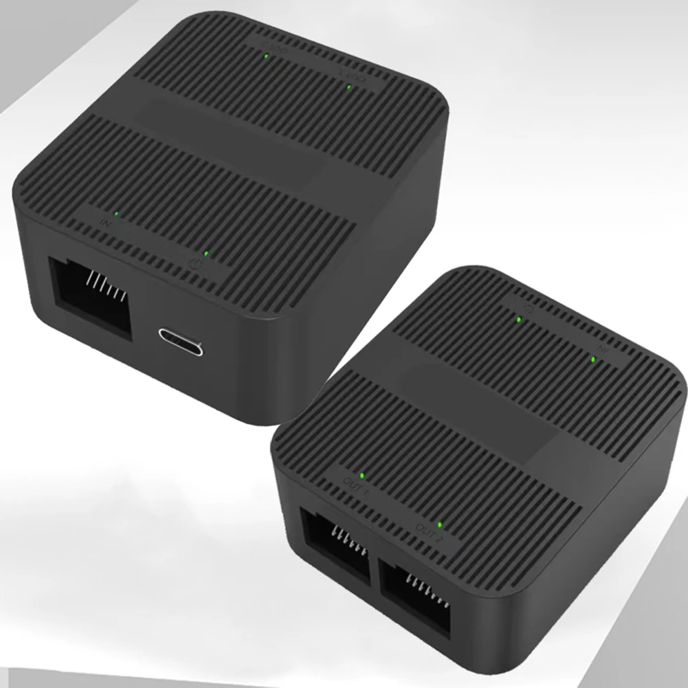 PC 노트북 TV 박스 라우터용 외부 네트워크 스위처 분배기, 네트워크 케이블 분배기, 1-2 RJ45 스위치