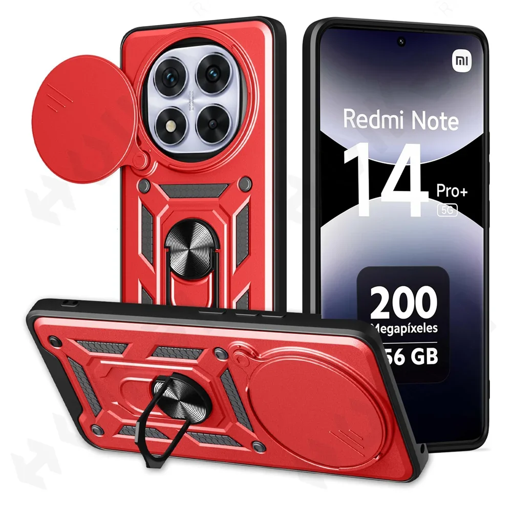 Slide Camera Protector 360° Ring Armor Hard Case Cover