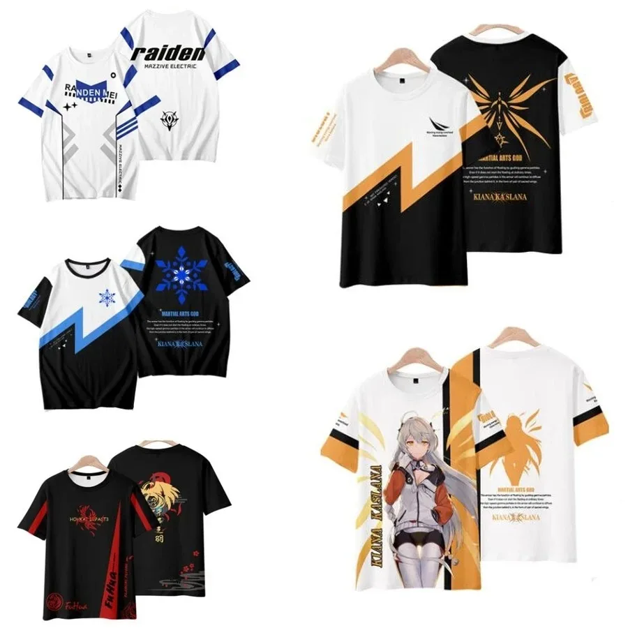

3D Printed T-shirt Around Neck, Top Personality Popular Game, Fashion Summer
