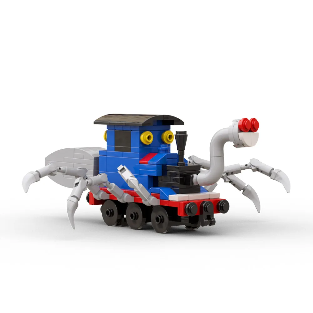 Choo-choo-charles blocos de construção grande jogo em torno assustador  aranha trem animal boneca modelo brinquedos presente para crianças