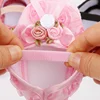 New Baby Shoes Headband Set Cute Flower Toddler Shoes for Girls Soft Sole Anti Slip Baby Girl Shoes First Walkers for 0-18m Kids 5
