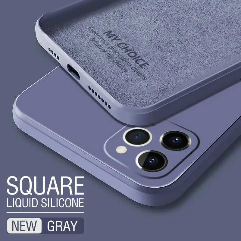 thumbnail image 1 of Square Fashion Silicone Case For Samsung Galaxy S24 S23 S22 S21 Ultra S20 FE S10 S9 Plus A51 A71 Note 20 Ultra Cover, 1 of 5