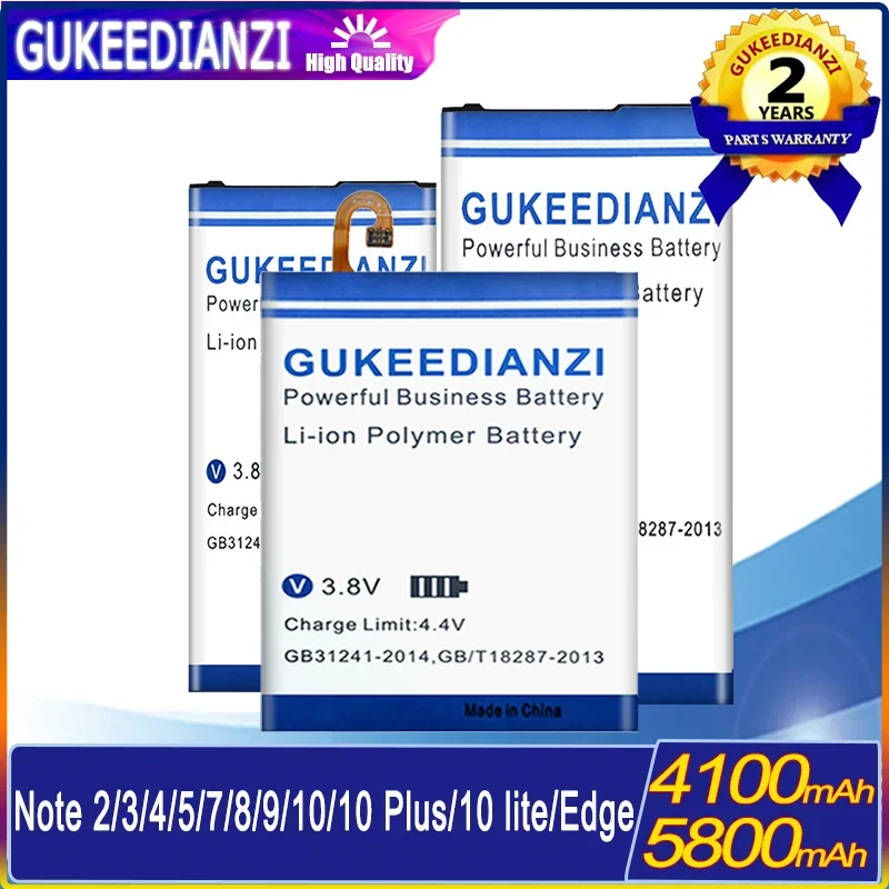 Batteria Per Samsung Note 2 3 4 5 7 8 9 10 Plus Lite/Edge N9150 N915F/Note2 Note3 Note4 Note5 Note7 Note8/Note N7000 I9220