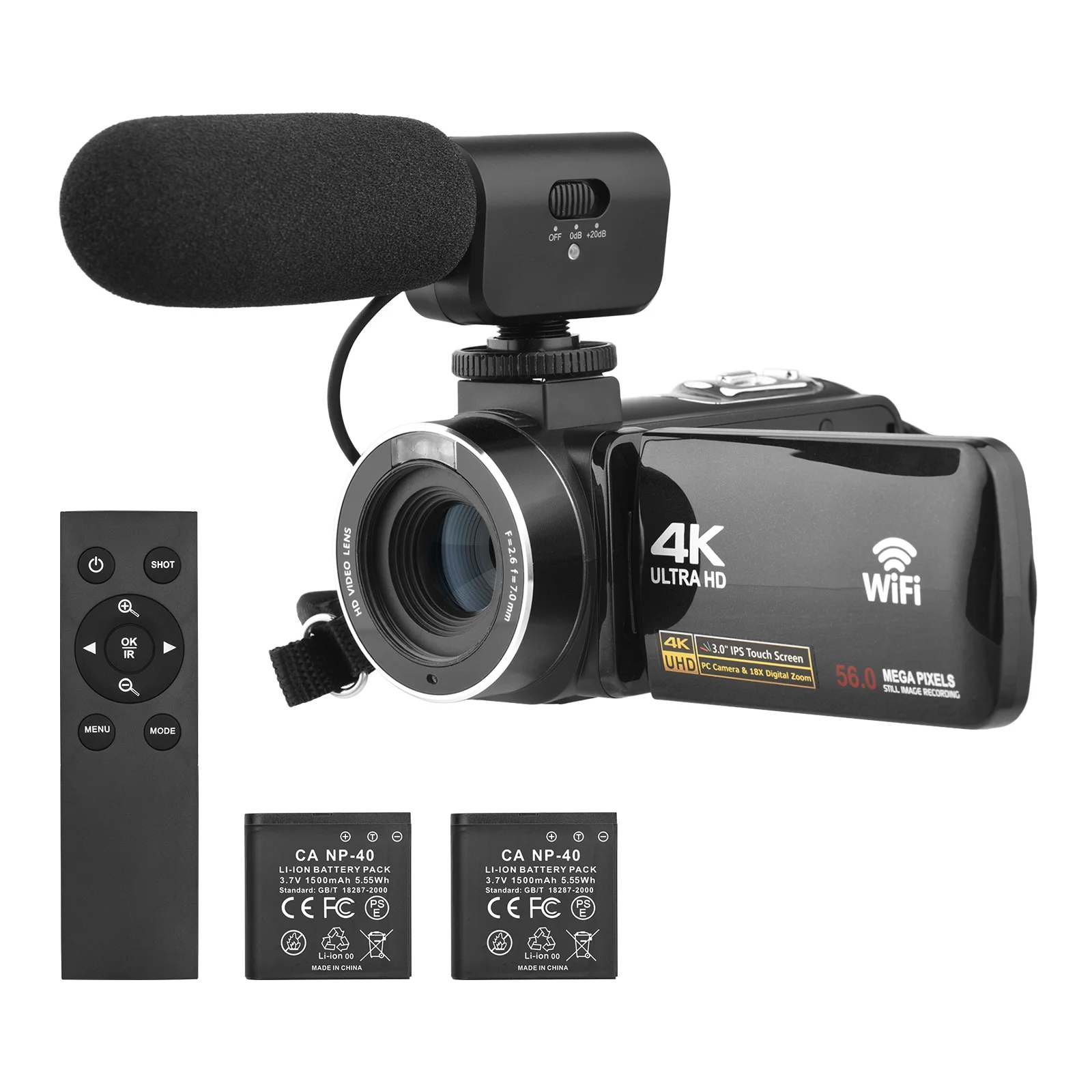 4K-Digital-Video-Camera-WiFi-Camcorder-DV-Recorder-56MP-18X-Digital ...