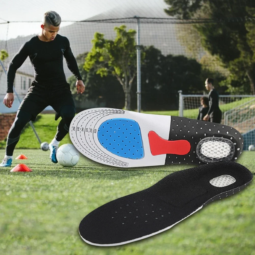 Silicone Arch Support Shoes Insoles Breathable Orthotic Cushion Inserts (L)