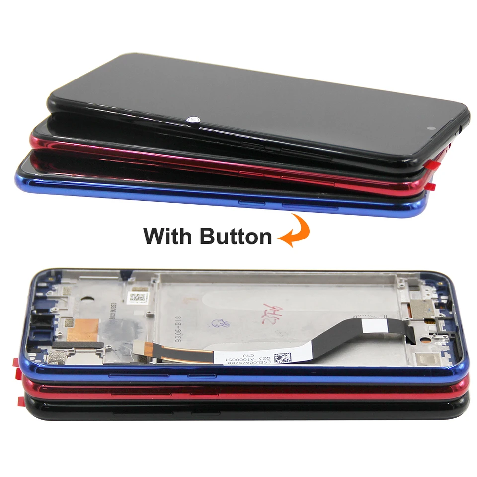Écran LCD + Vitre Tactile Bleu Assemblés Sur Châssis Pour Xiaomi Redmi Note 7 - Remplacement Neuf