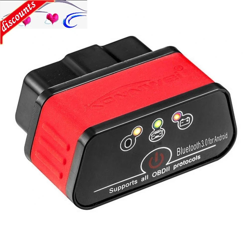 

KW903 Bluetooth 3.0 OBD Car Code Reader Auto Scanner Small Size Compact Structure Wireless Connection Diagnostic Tool