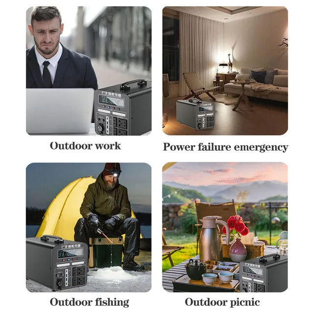 2160Wh의 거대한 용량과 2000W의 강력한 출력을 갖춘 휴대용 파워 스테이션