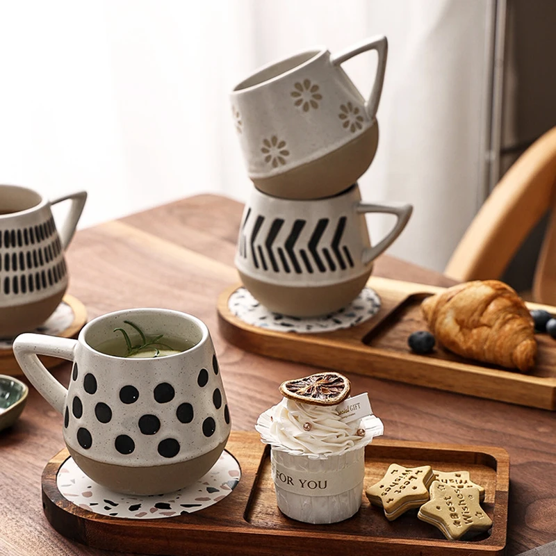 Tazza da Caffeina JIACUO Tazza Graduata con Tazza in Vetro borosilicato