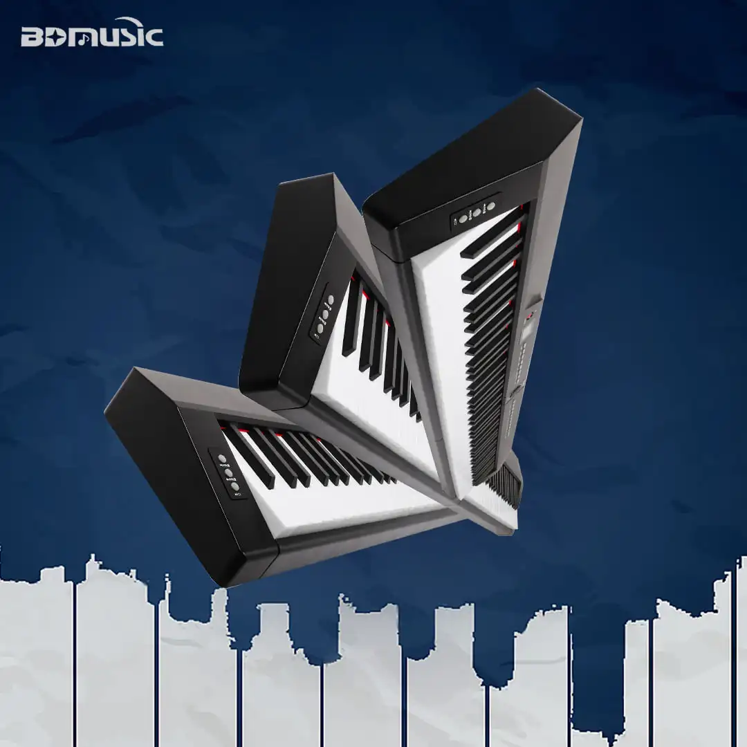 88 Key Piano with MIDI and Velocity Keyboard Instruments Plastic Keys Digital Synthesizer Music Keyboard for School