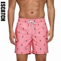 Escatch המותג קיץ mens מכנסי אופנה פוליאסטר מהיר יבש מכנסיים קצרים ספורט בגדי ים כושר בגדי ים גולש לשחות מגעים לגבר 1
