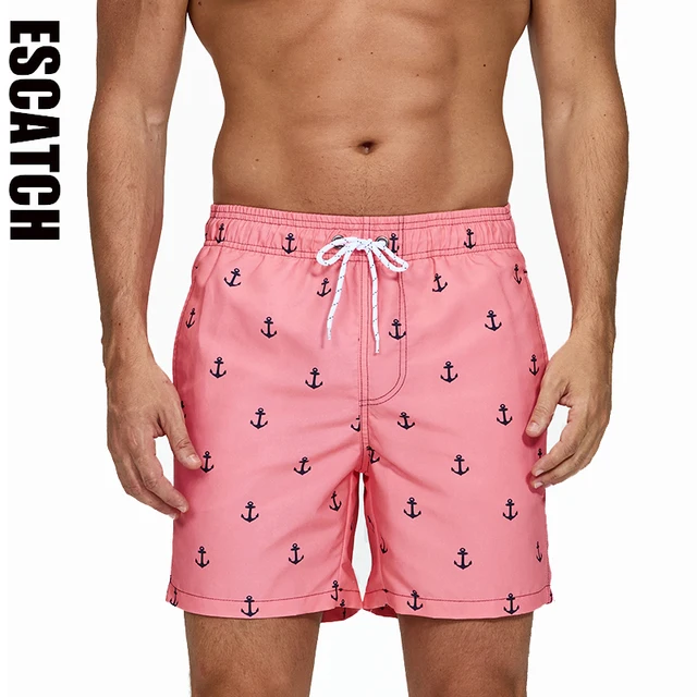 Escatch המותג קיץ mens מכנסי אופנה פוליאסטר מהיר יבש מכנסיים קצרים ספורט בגדי ים כושר בגדי ים גולש לשחות מגעים לגבר 1