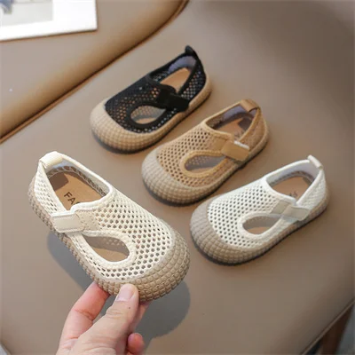 Children's net surface breathable soft sole comfortable casual sandals, boys and girls 2024 summer new casual sports sandals 3
