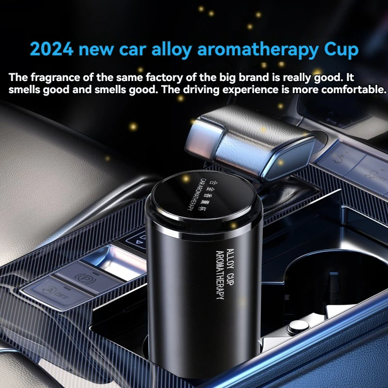 

PKQ Smart Car Air Freshener, Alloy aromatherapy cup,Fragrance Solid Balm Air Fresheners Solid Aromatherapy Cup