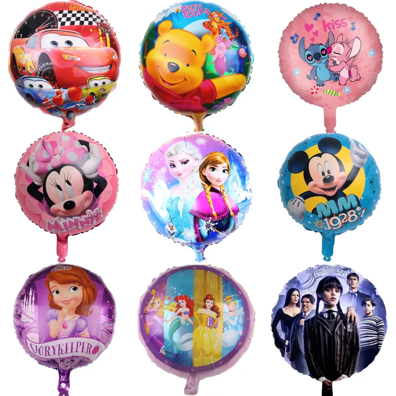 

1pc 18 Inch Cartoon Round Belle Snow White Children Toy Inflatable Helium Foil Balloon Happy Birthday Baby Shower Party Decor