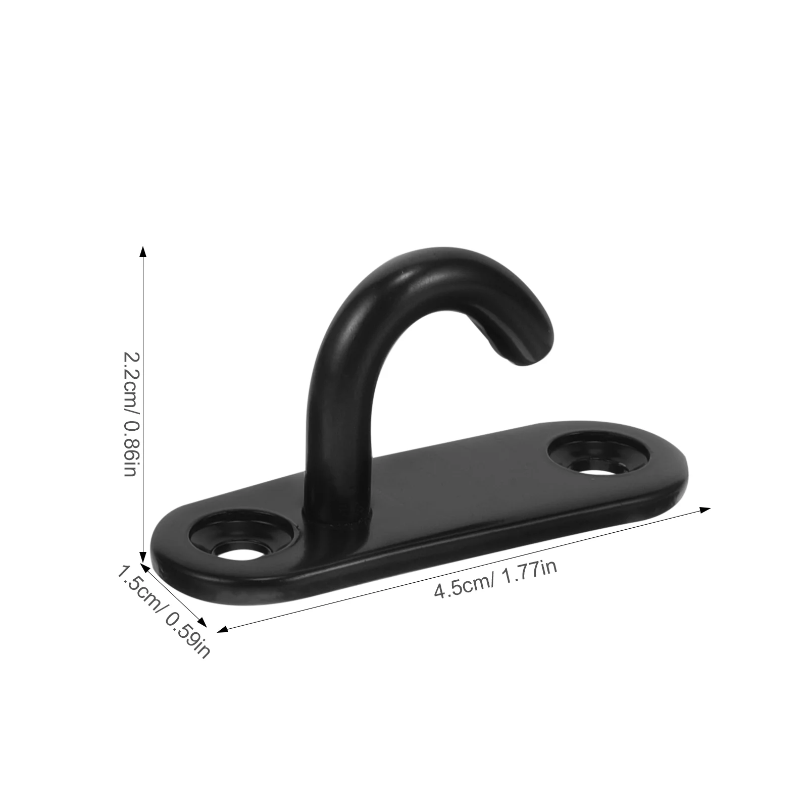 4pcs U shaped Hooks Heavy Duty Ceiling Sandbag Swings Wall Mount Elliptical Opening M5 Pad Eye Plate Hooks Fitness Accessories