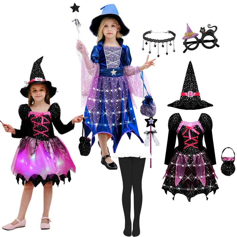 33781-0db5c3.jpg Halloween-Kostüm Hexe-Set Blau – Bild 1