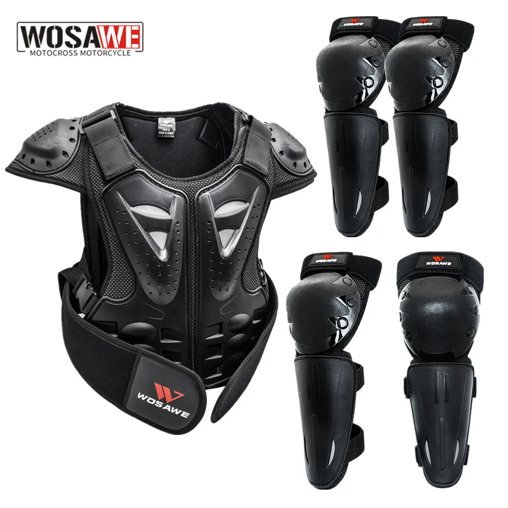 Children's Armor Jacket Spine Chest Protection Equipment Motocross Skateboard Moto Jacket Motorcycle Gear