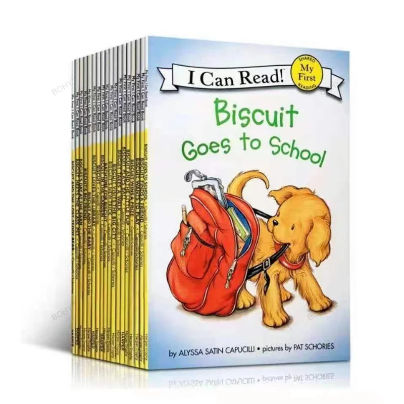 

I Can Read Children's Enlightenment Storybook 24 Volumes+1 Volume Point Reading Version Little Cookie Dog English Picture Book