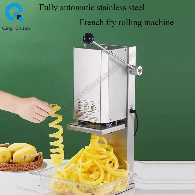 Electric french fry machine fully automatic commercial stainless steel electric twist french fry machine