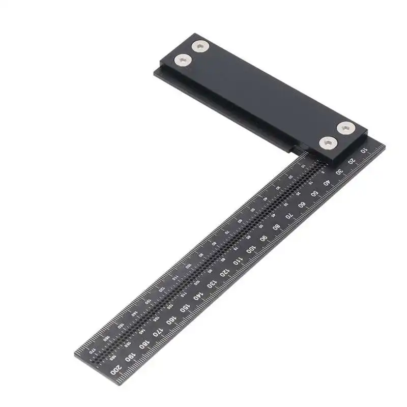 High-Precision Woodworking Scriber  Aluminum Hole Scribing Gauge Woodworking Marking Device L Square Ruler Hand Tools