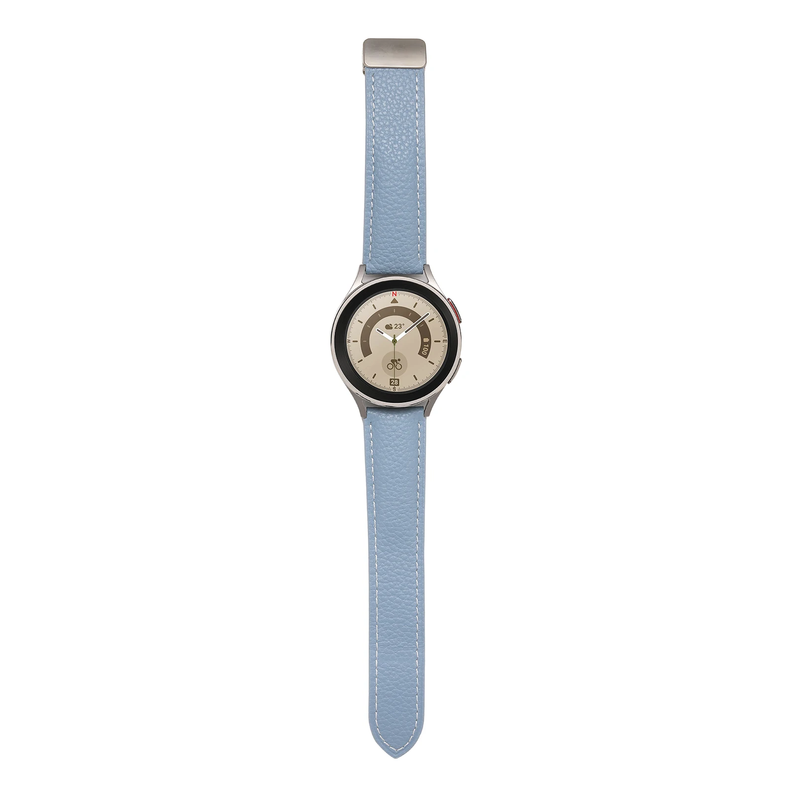 20mm 22mm Leather Strap For Samsung Galaxy watch 4/5 Active 2 Huawei watch 3 Magnetic Bracelet Band For Amazfit GTR/GTS Correa