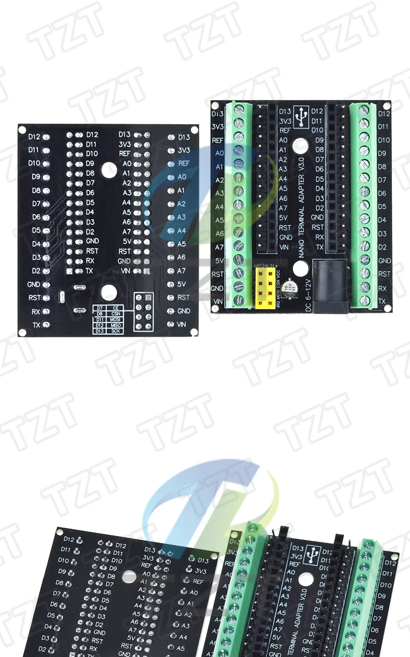 1/3 Stück geeignet für Arduino mit DC NRF2401+ Erweiterungsschnittstelle, kompatibel mit Nano V3.0 Erweiterungsplatine Entwicklungsboard – Detail 7